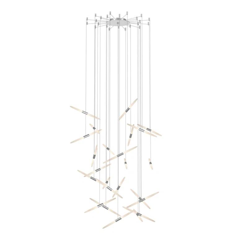 Ballet 24 - Light Dimmable LED Geometric Chandelier
