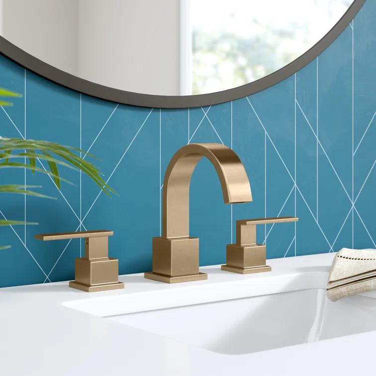 Vero Widespread Bathroom Faucet 3 Hole, 2-handle Bathroom Sink Faucet with Drain Assembly