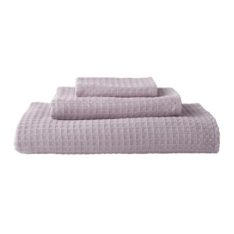 Waffle Twist 100% Cotton Bath Towel