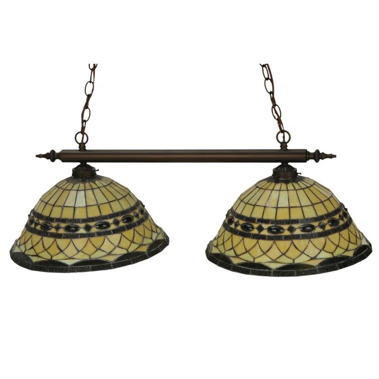 2 - Light Mahogany Bronze Kitchen Island Pendant