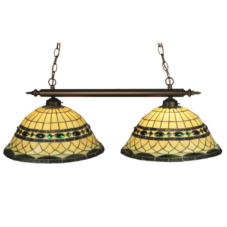 2 - Light Mahogany Bronze Kitchen Island Pendant