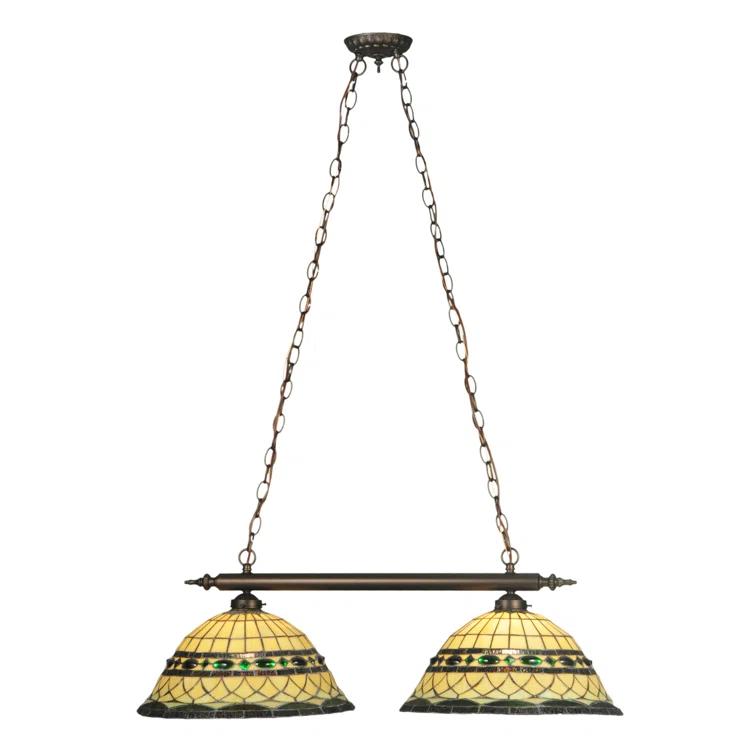2 - Light Mahogany Bronze Kitchen Island Pendant