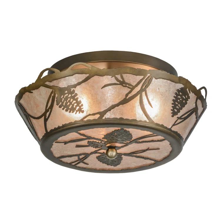 Meyda Lighting Mica Semi Flush Mount