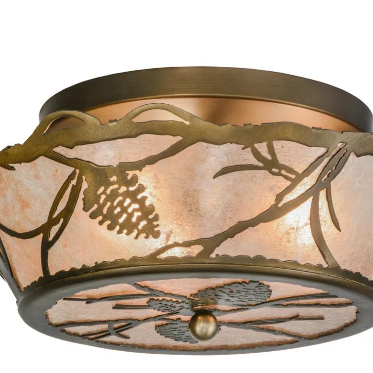 Meyda Lighting Mica Semi Flush Mount