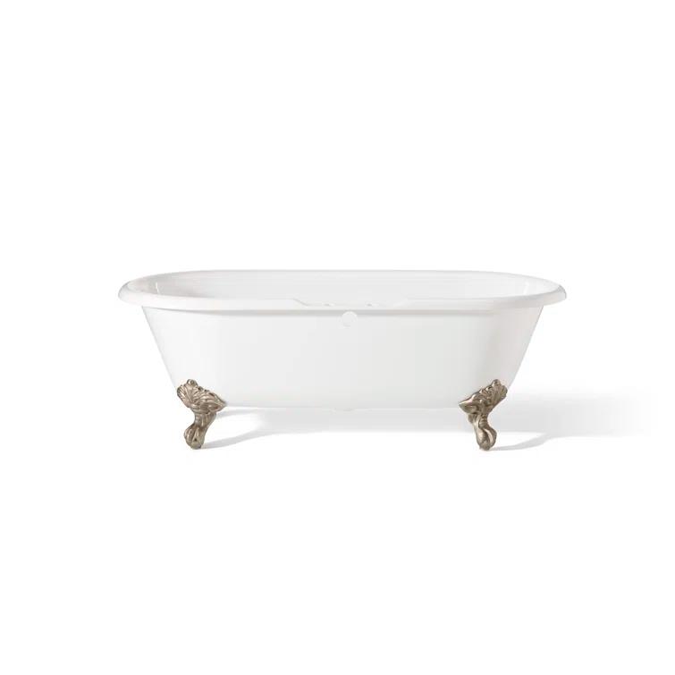 Kristin 68'' Soaking Cast Iron Bathtub