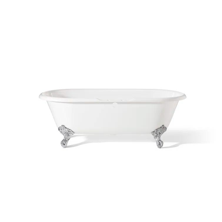 Kristin 68'' Soaking Cast Iron Bathtub
