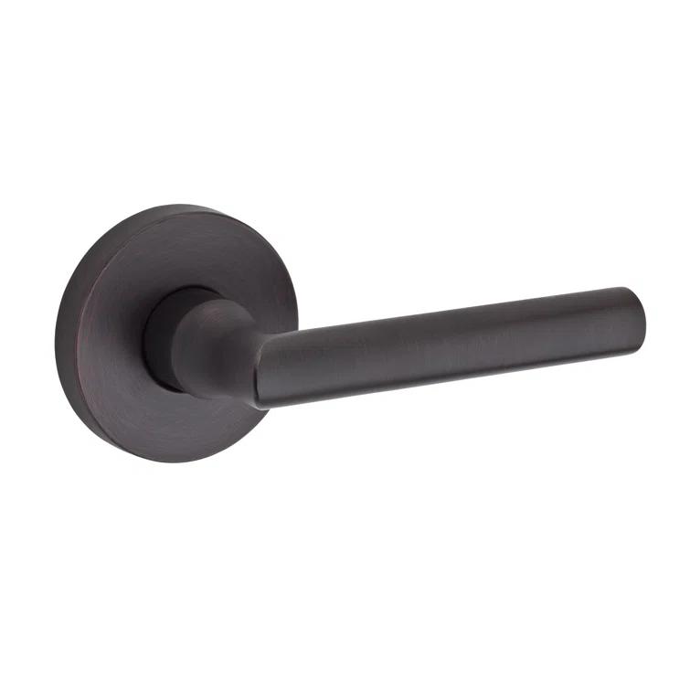 Tube Single Dummy Door Lever with Contemporary Round Rosette
