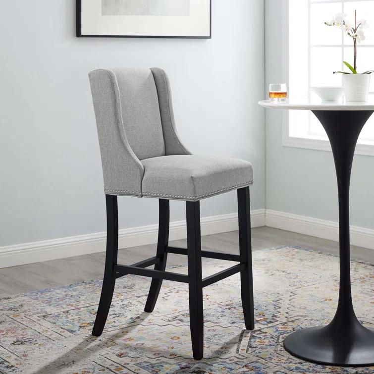 Modway Baron Upholstered Fabric Bar Stool