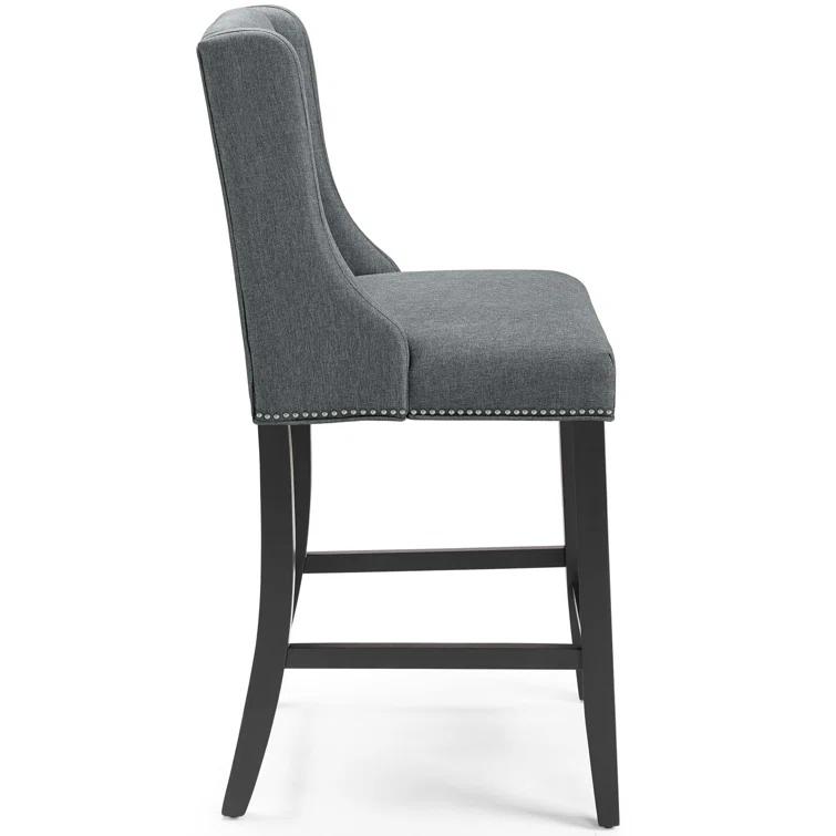 Modway Baron Upholstered Fabric Bar Stool