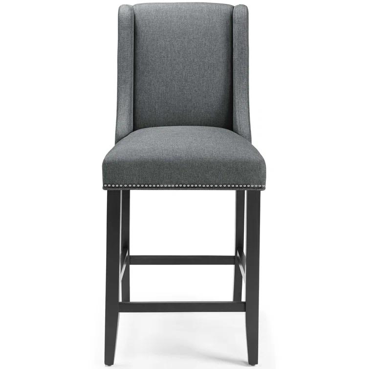 Modway Baron Upholstered Fabric Bar Stool