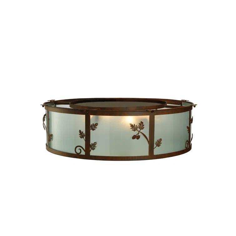 Meyda Lighting Glass Flush Mount