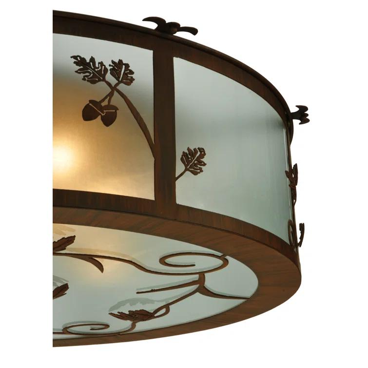 Meyda Lighting Glass Flush Mount