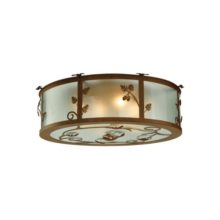 Meyda Lighting Glass Flush Mount