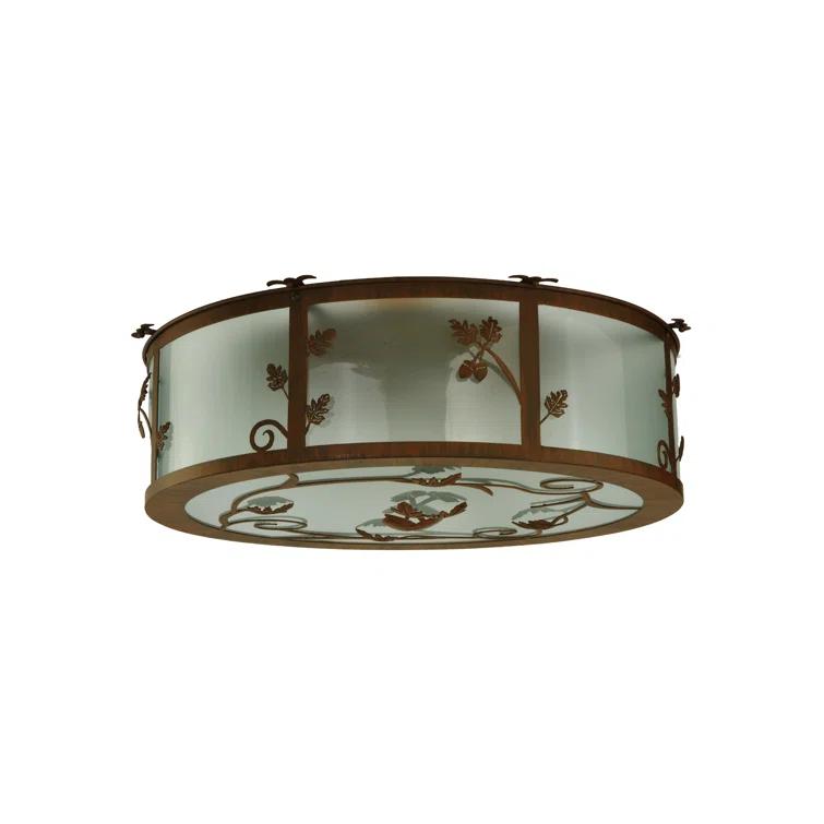 Meyda Lighting Glass Flush Mount