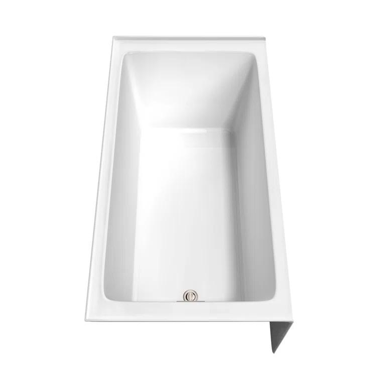 Grayley 60'' x 32'' Alcove Soaking Acrylic Bathtub