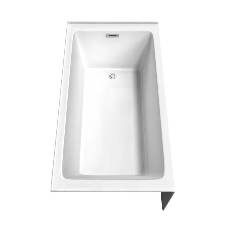Grayley 60'' x 32'' Alcove Soaking Acrylic Bathtub