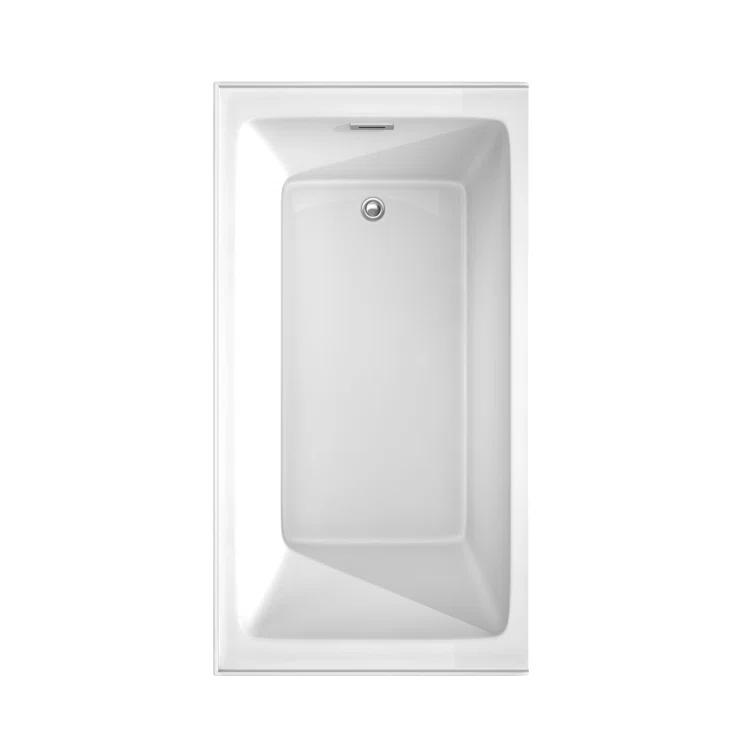 Grayley 60'' x 32'' Alcove Soaking Acrylic Bathtub