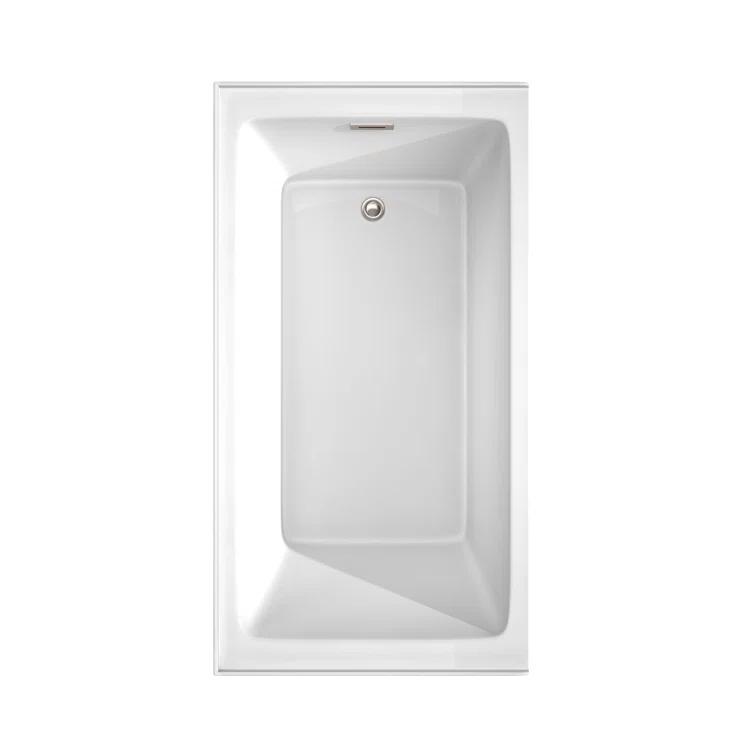 Grayley 60'' x 32'' Alcove Soaking Acrylic Bathtub