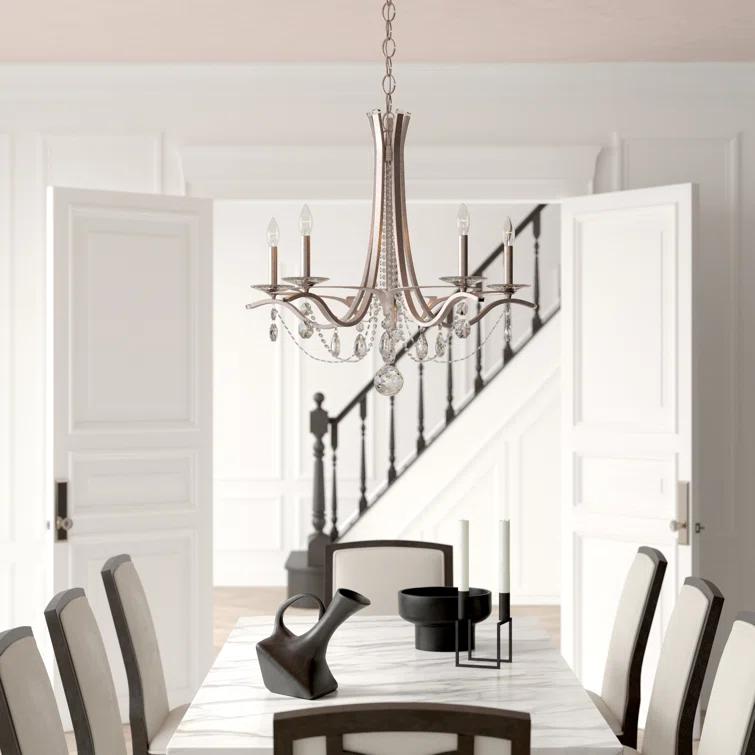 Vesca 5 - Light Dimmable Classic / Traditional Chandelier