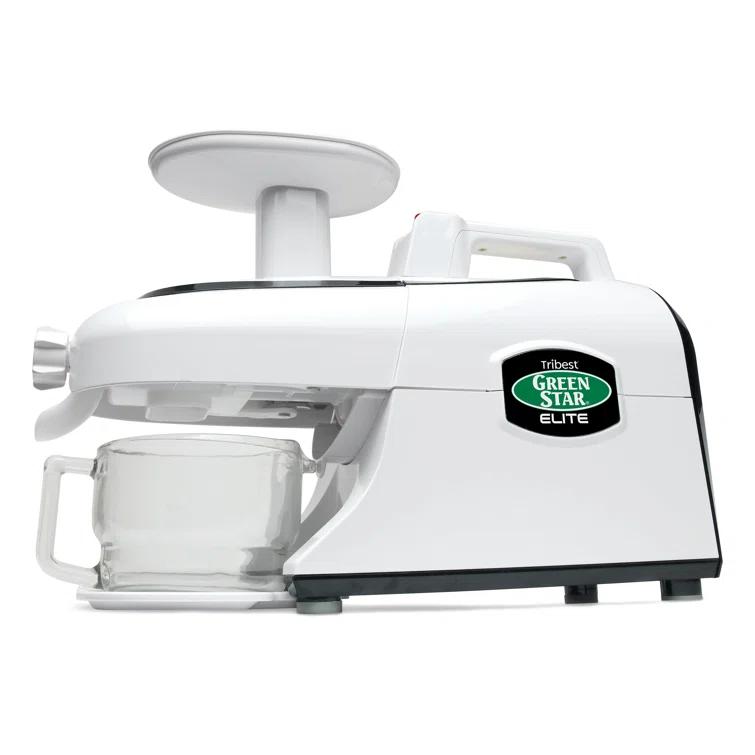 Tribest Greenstar Elite Jumbo Twin Gear Slow Masticating Juicer – White