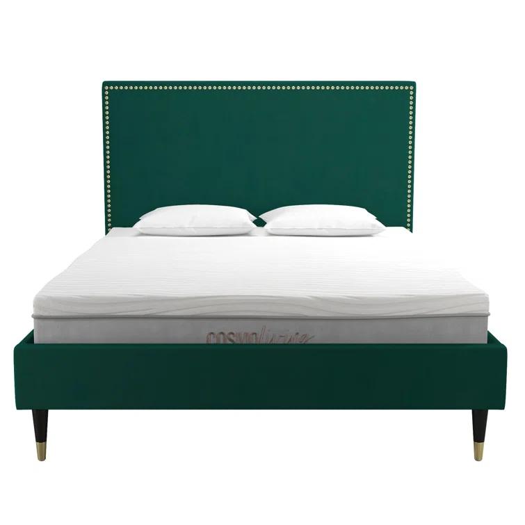 Audrey Upholstered Low Profile Platform Bed