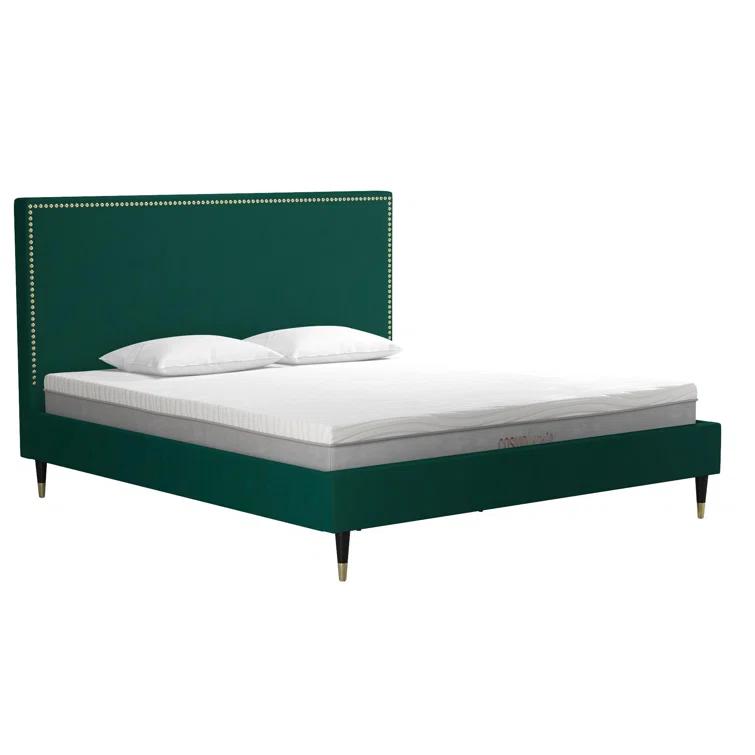 Audrey Upholstered Low Profile Platform Bed