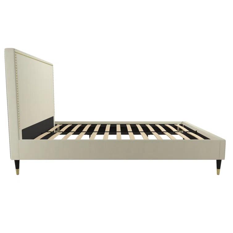 Audrey Upholstered Low Profile Platform Bed