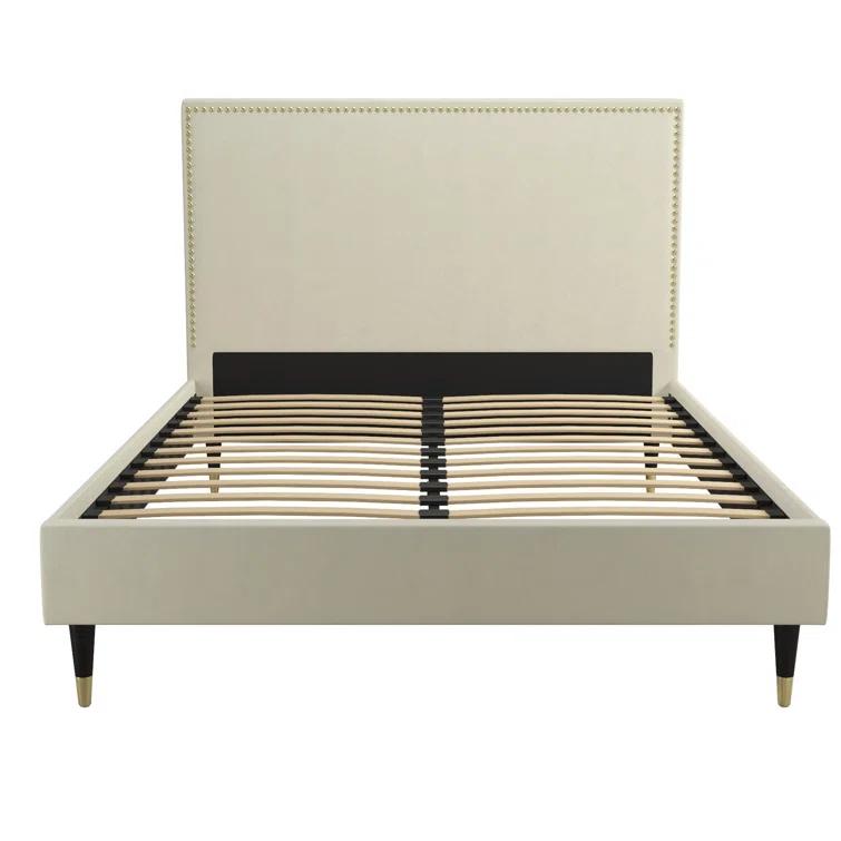 Audrey Upholstered Low Profile Platform Bed