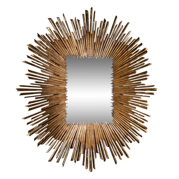 Global Views Soleil Mirror-Gold Leaf