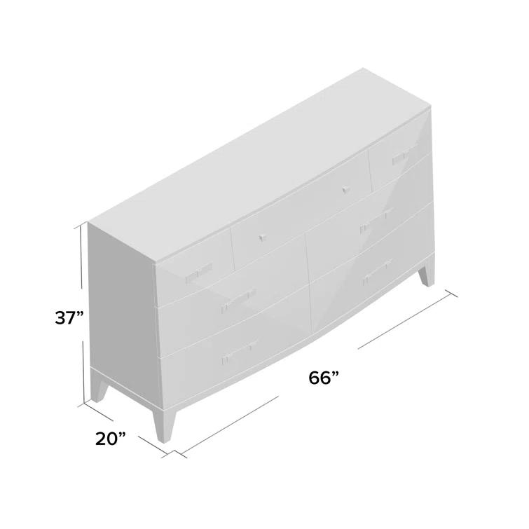 Bernhardt Axiom 66'' W 7 - Drawer Dresser