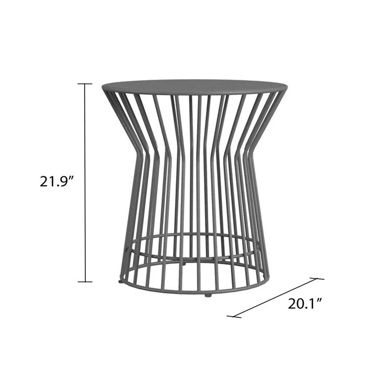 Roberta 20.08'' Metal Outdoor Side Table