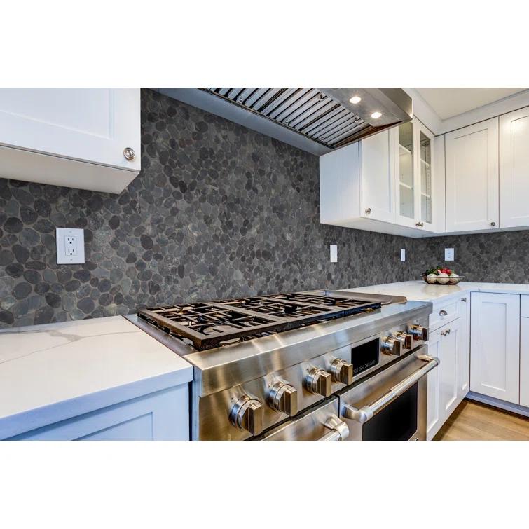 Sliced Pebble Mosaic Wall & Floor Tile