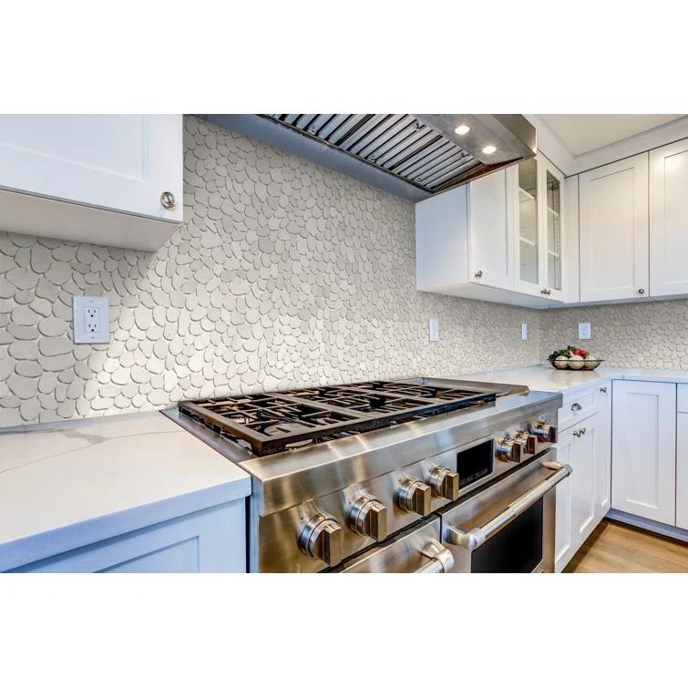 Sliced Pebble Mosaic Wall & Floor Tile