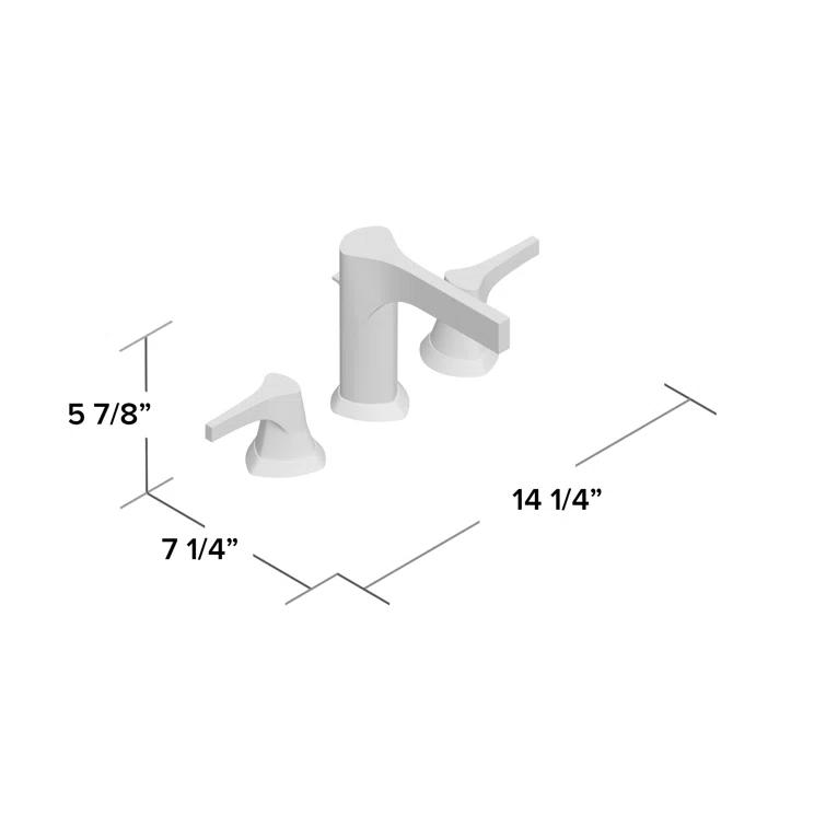 Zura Widespread Faucet with Drain Assembly