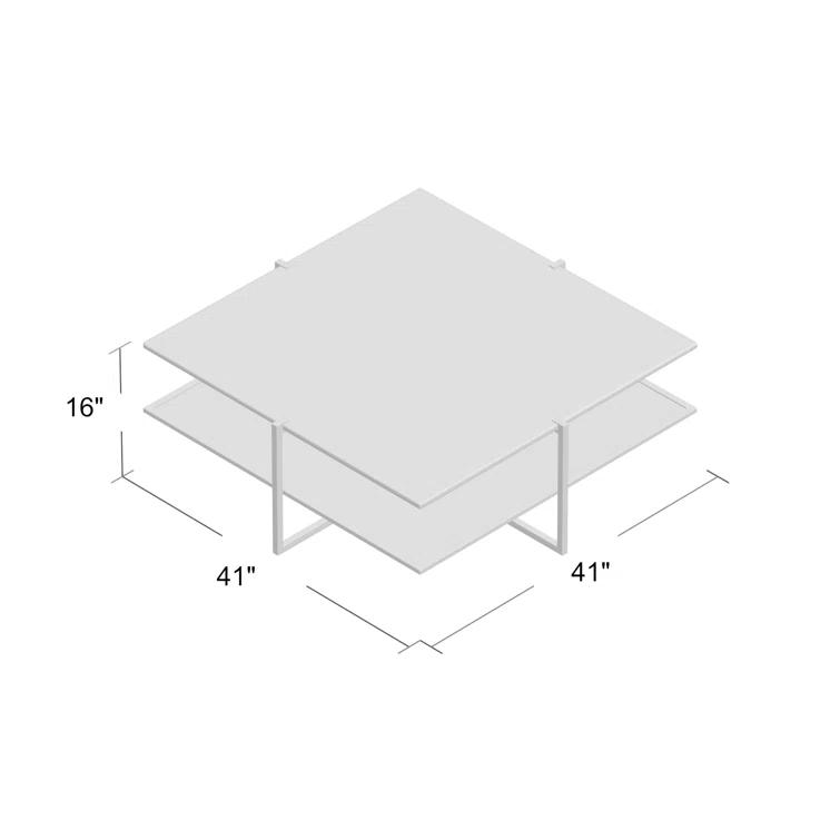 Hyla Square Marble Coffee Table (41")