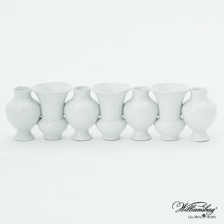 Studio A Home Chinoise Linear Bud Vase-White Crackle