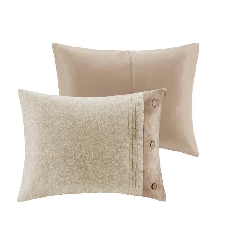 Madison Park Boone 7 Piece Faux Suede Comforter Set