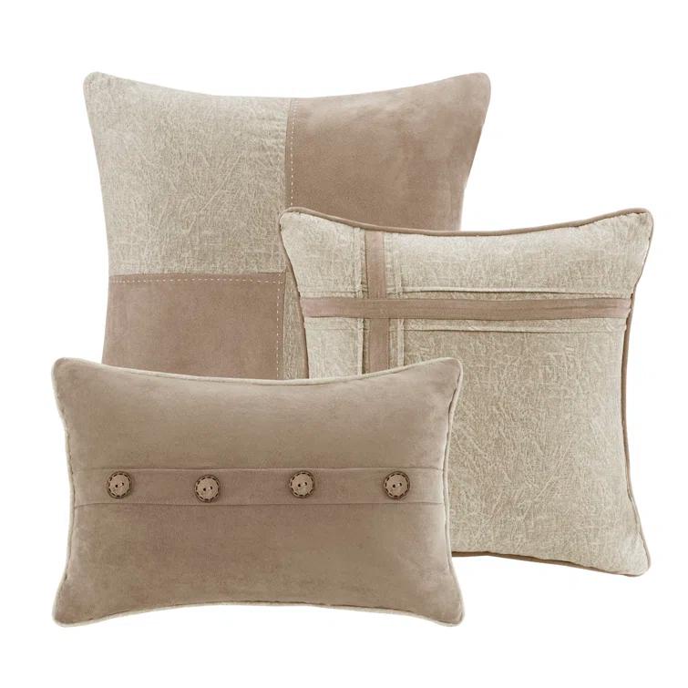 Madison Park Boone 7 Piece Faux Suede Comforter Set