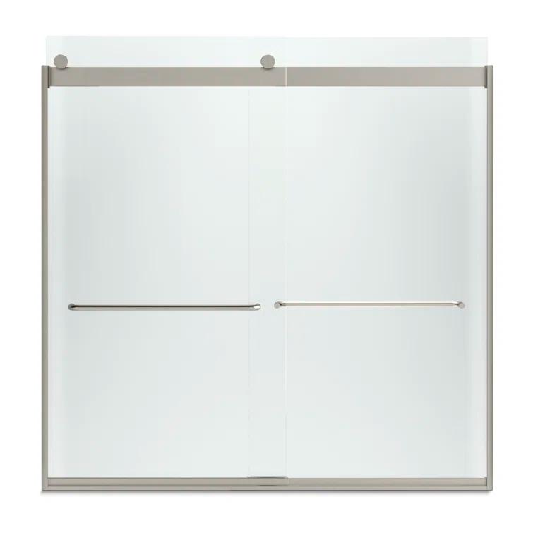 Levity 59.63" x 59.75" Bypass Bath Door with CleanCoat® Technology