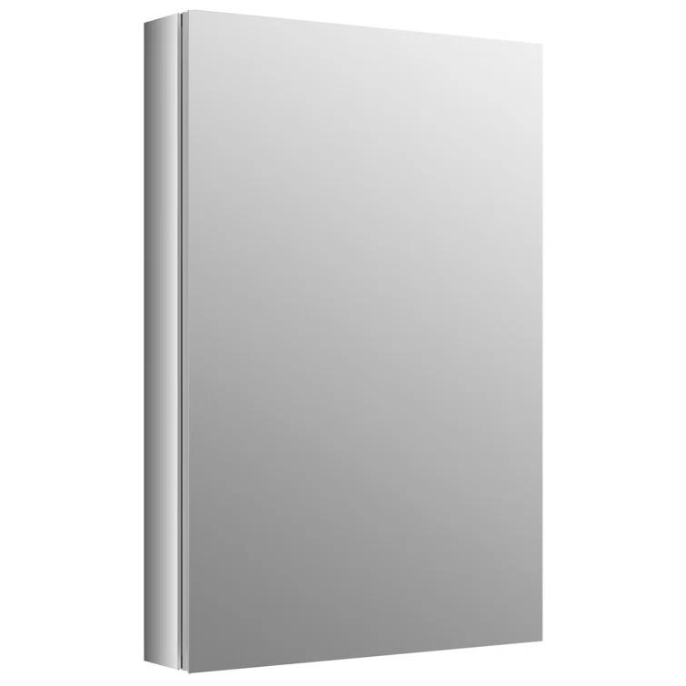 Verdera® Recessed or Surface Mount Frameless Medicine Cabinet with 3 Adjustable Shelves