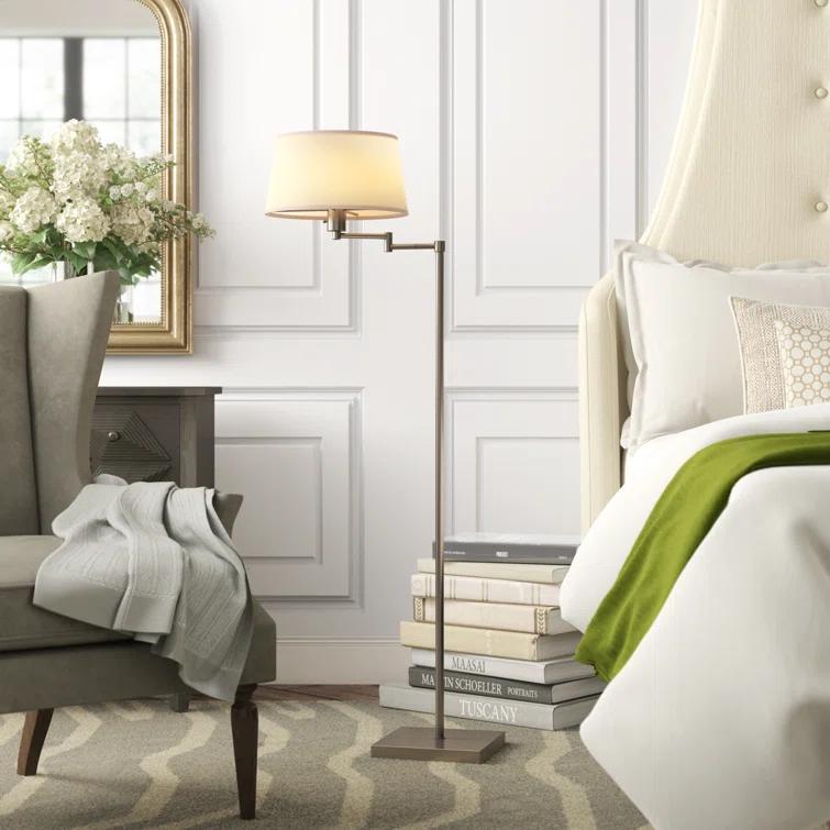 Robert Abbey Real Simple 55.5'' Dark Bronze Swing Arm Floor Lamp