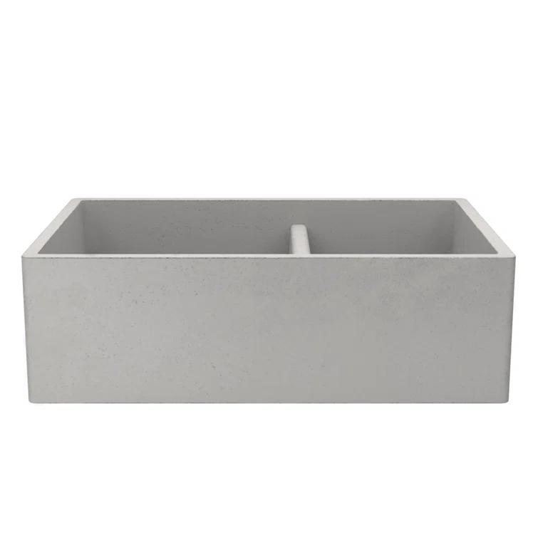 Farmhouse 33" L x 21" W Double Basin Farmhouse/Apron Kitchen Sink