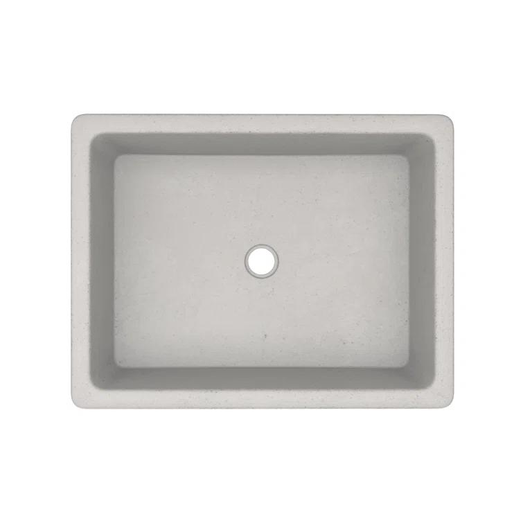 NativeStone Stone Handmade Rectangular Undermount Bathroom Sink