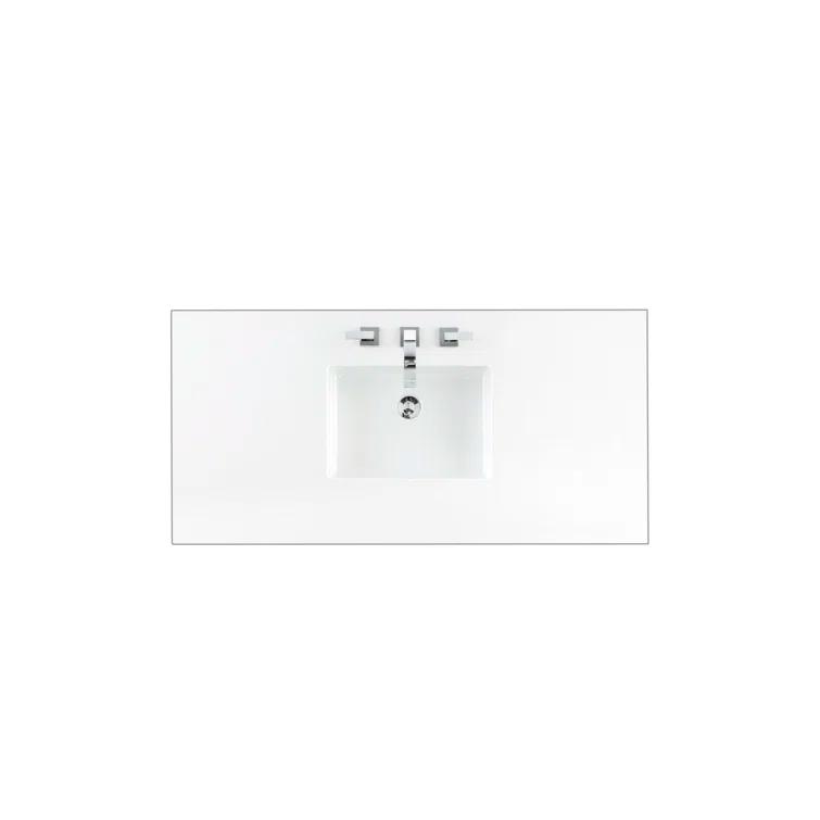 James Martin Vanities Brittany 48" Victory Blue Single Vanity w/ 3 CM Ethereal Noctis Quartz Top