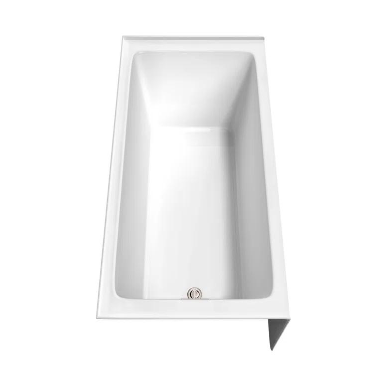 Grayley 60'' x 30'' Alcove Soaking Acrylic Bathtub