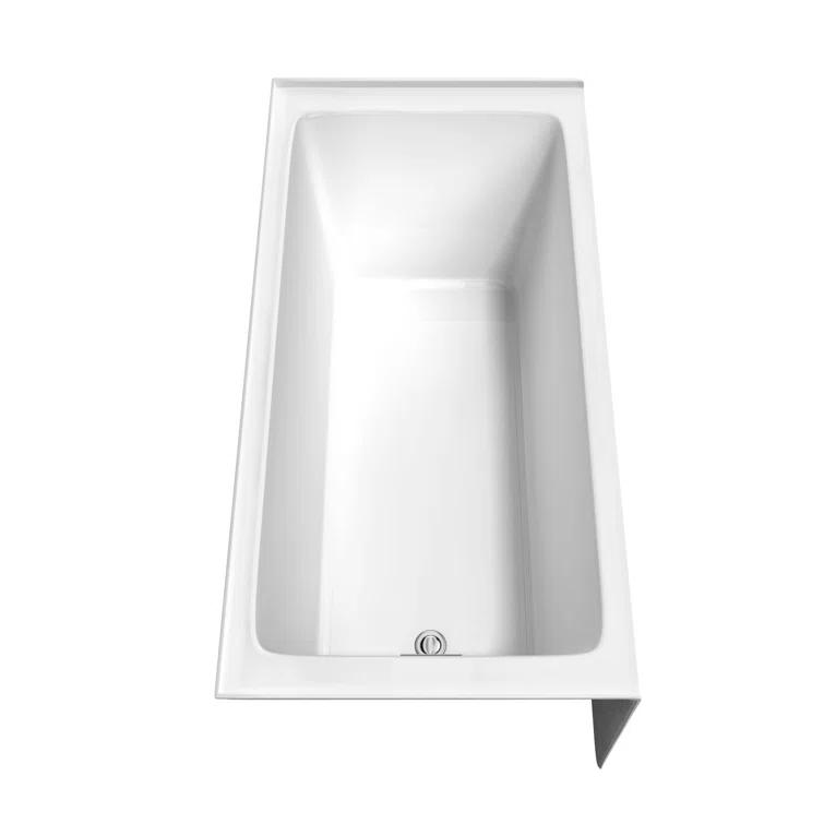 Grayley 60'' x 30'' Alcove Soaking Acrylic Bathtub