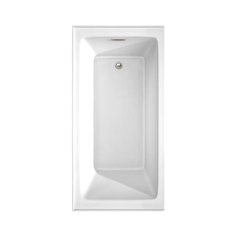 Grayley 60'' x 30'' Alcove Soaking Acrylic Bathtub