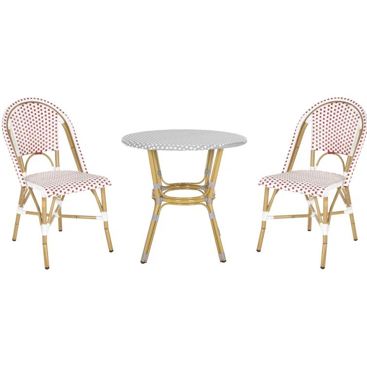 Casidy Polyethylene (PE) Wicker Wicker Outdoor Dining Side Chair