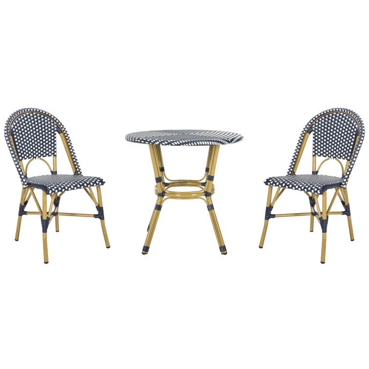 Casidy Polyethylene (PE) Wicker Wicker Outdoor Dining Side Chair