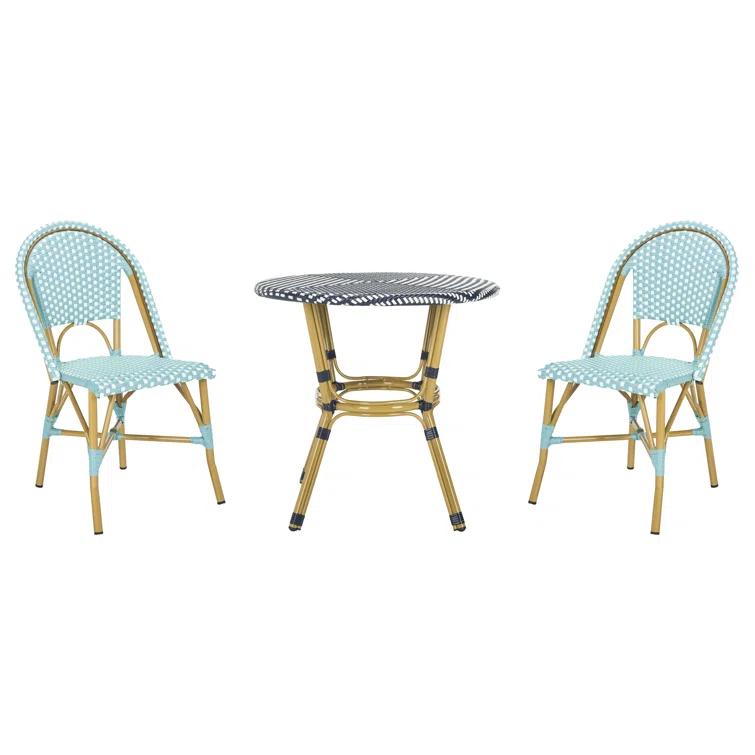 Casidy Polyethylene (PE) Wicker Wicker Outdoor Dining Side Chair